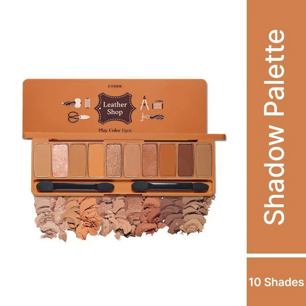 Etude House Play Color Eyes Leather Shop - 10 Color Eye Shadow Palette - Distacart