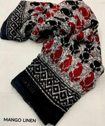 Thumbnail for Grey Linen Blend Ethnic Motifs Saree with Unstitched Blouse - Hiral Fashion - Distacart