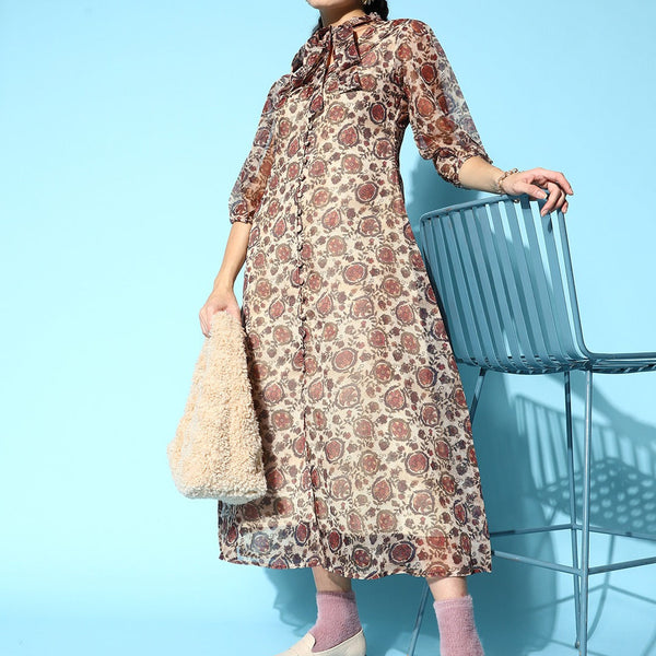 Yufta A-Line Maxi Dress - Distacart