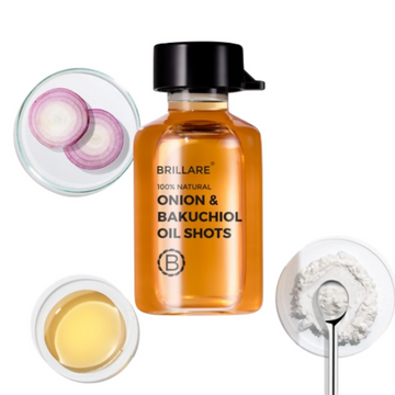 Brillare Onion & Bakuchiol Oil Shots For Hair Fall Reduction - Dista