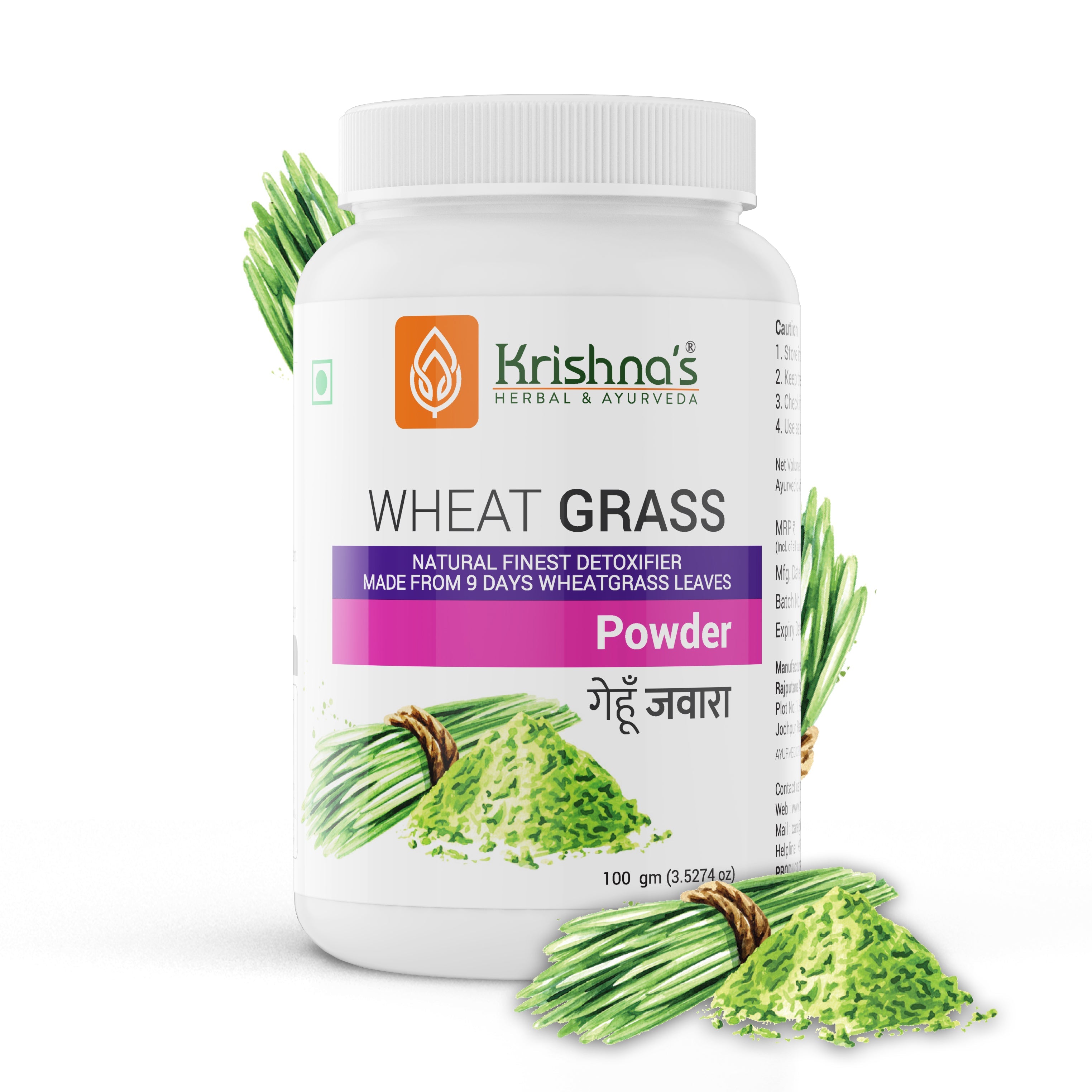 Krishna'S Herbal & Ayurveda Wheatgrass Powder - Distacart