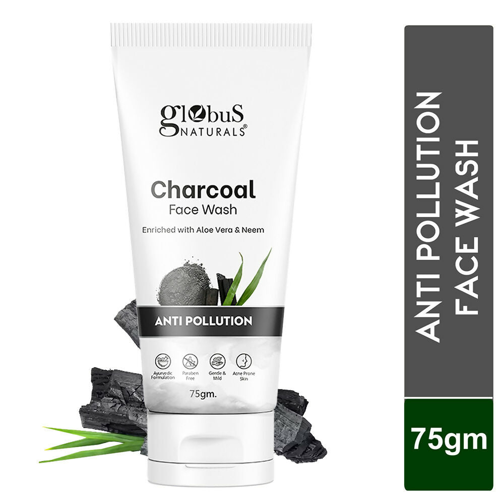 Globus Naturals Anti Pollution Charcoal Face Wash