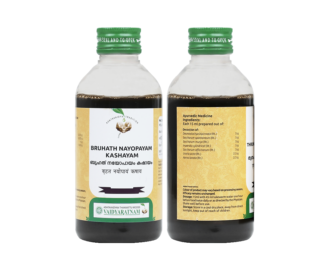 Vaidyaratnam Brihath Nayopayam Kashayam