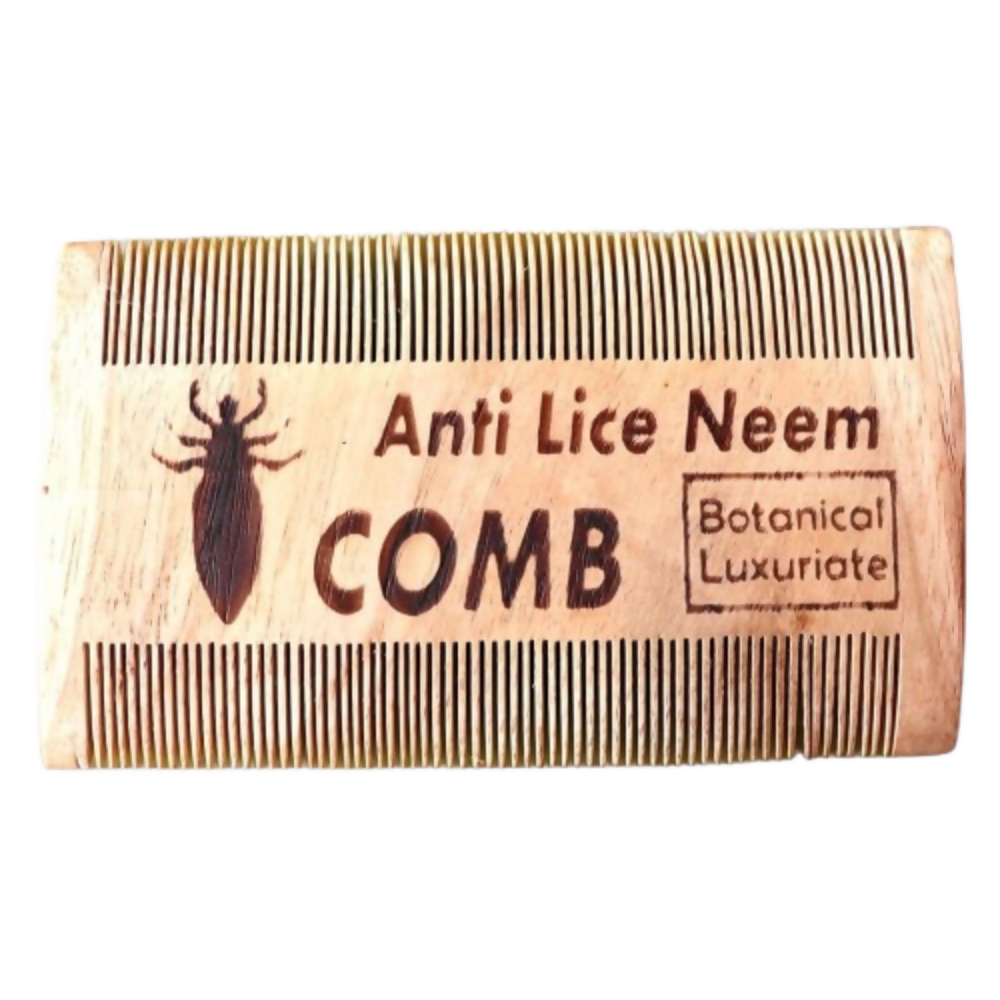 Botanical Luxuriate 100% Neem Wood Lice & Nits Comb - Dista