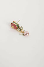 Thumbnail for Nuyug 22K Gold Plated Radiant Rose Stone Kundan Necklace