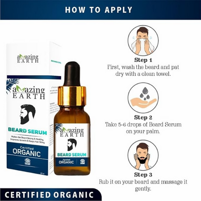 Amazing Earth Beard Serum & Beard Wash - Dista