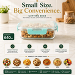 Thumbnail for Cutting Edge Rectangular Glass Detachable Container - Green - Dista