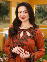 Thumbnail for Teeya Creation Womens Trending Stylish Kurta Palazzo Set - Orange - Dista