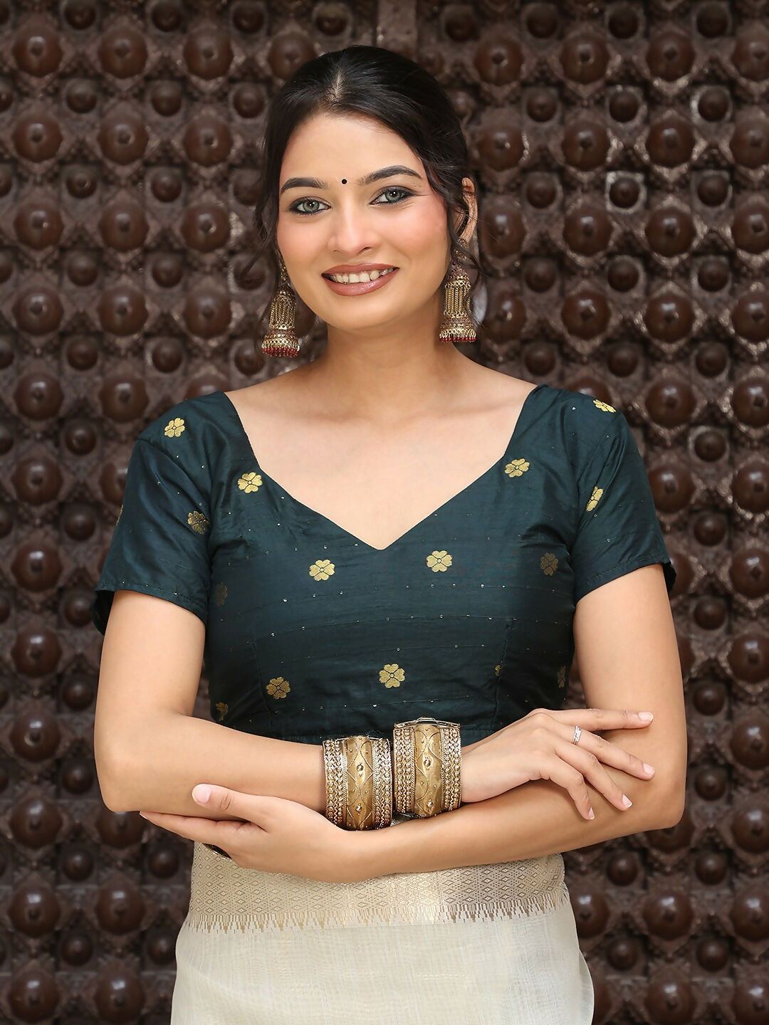 Astita Grey Cotton Saree