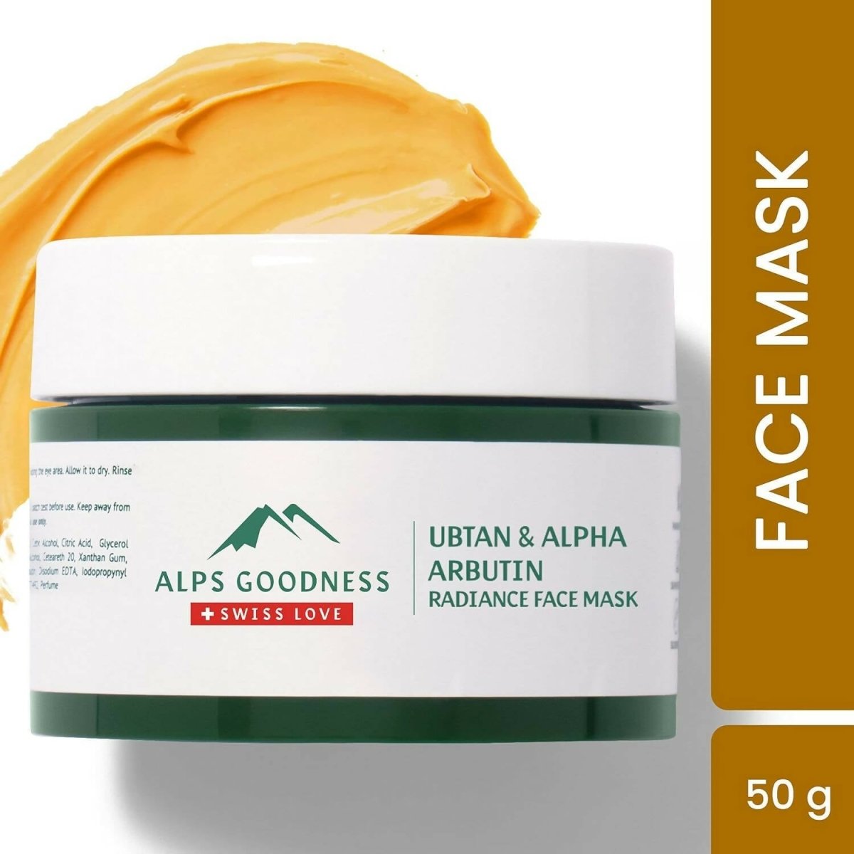 Alps Goodness Ubtan & Alpha Arbutin Radiance Clay Face Mask - Distacart