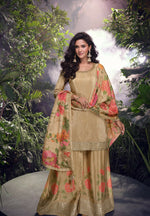 Thumbnail for Anaita Chiku Embroidered Silk Stitched Plazo suit - Distacart