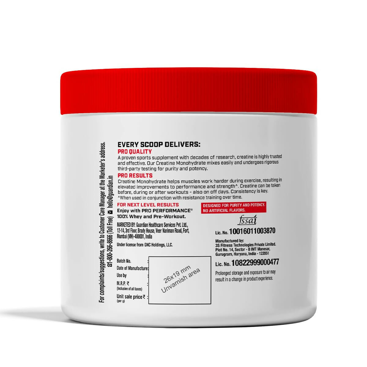 GNC Pro Performance Creatine Monohydrate Cranberry - Distacart