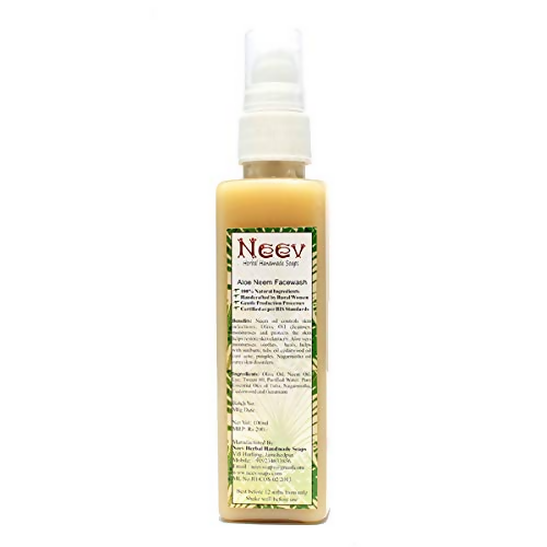 Neev Herbal Handmade Soaps Aloe Neem Face Wash - Distacart
