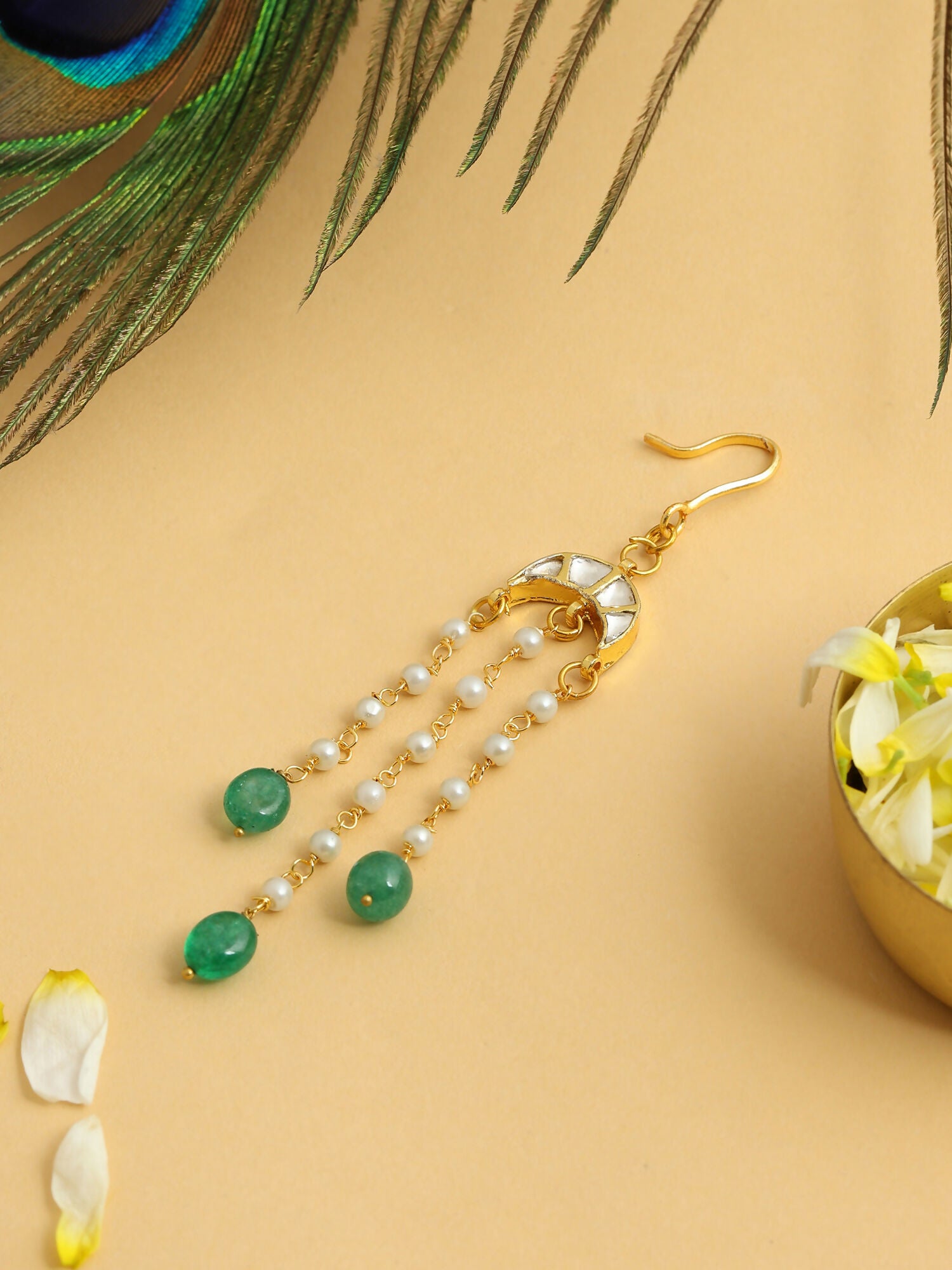 Ruby Raang Chanda Pearl Droppings Hair Pin - Distacart