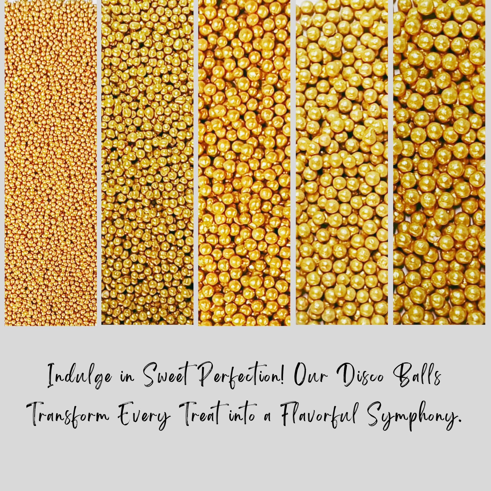 all that glitters gold disco balls assorted sprinkles db 12 100g