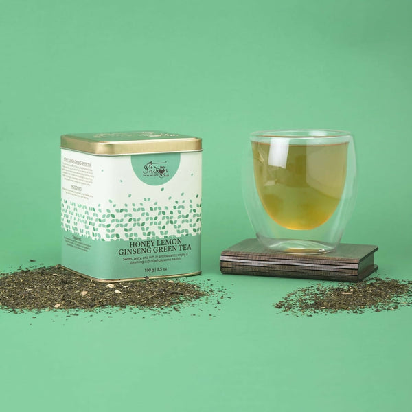 The Indian Chai - Honey Lemon Ginseng Green Tea - Distacart
