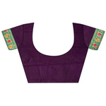 Thumbnail for Joban Fashion Wine Banarasi Soft Silk Woven Saree