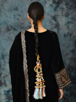 Thumbnail for Ruby Raang Shell And Mirror Work Parandi - Distacart