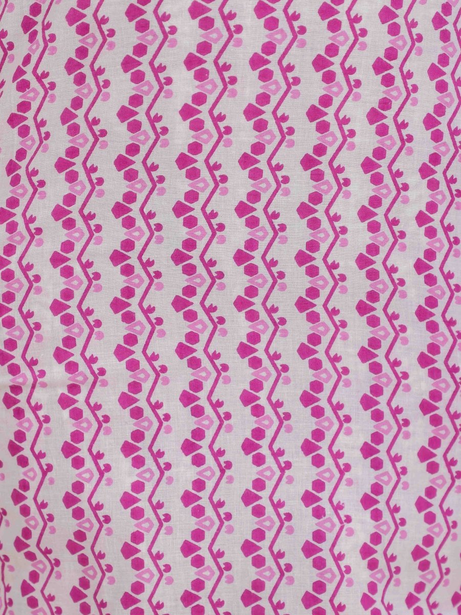 Aramya Straight Soft Cotton Abstract Print Women's Kurta - Pink - Distacart