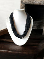 Thumbnail for Inhanns Handmade Beaded Multilayer Necklace, 20 Layers - Black - Distacart