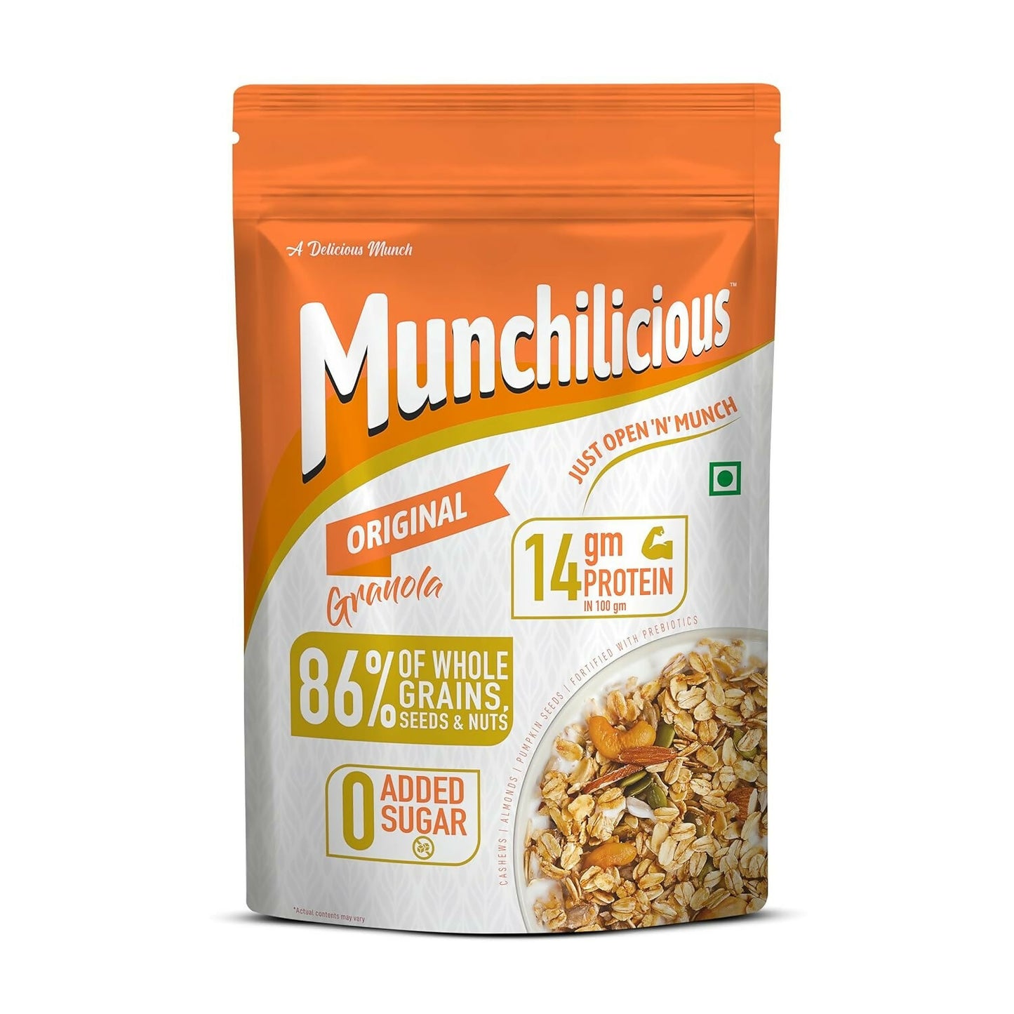 Munchilicious Granola - Original, 80% Seeds & Whole Grains - Distacart
