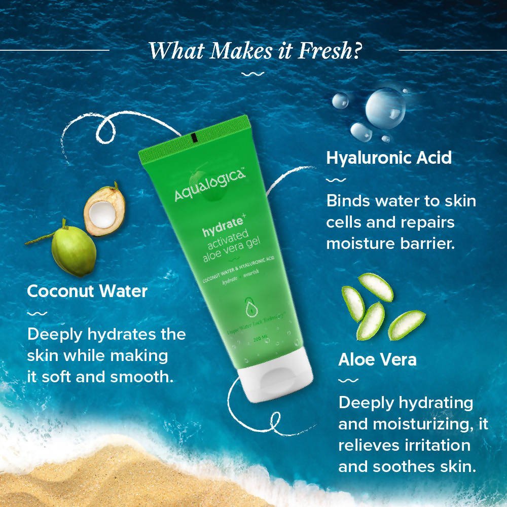 Aqualogica Hydrate+ Activated Aloe Vera Gel - Distacart