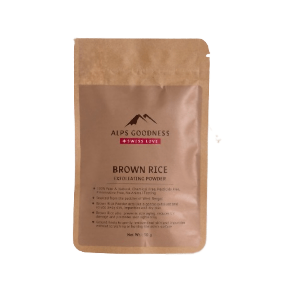 Alps Goodness Brown Rice Exfoliating Powder - Distacart