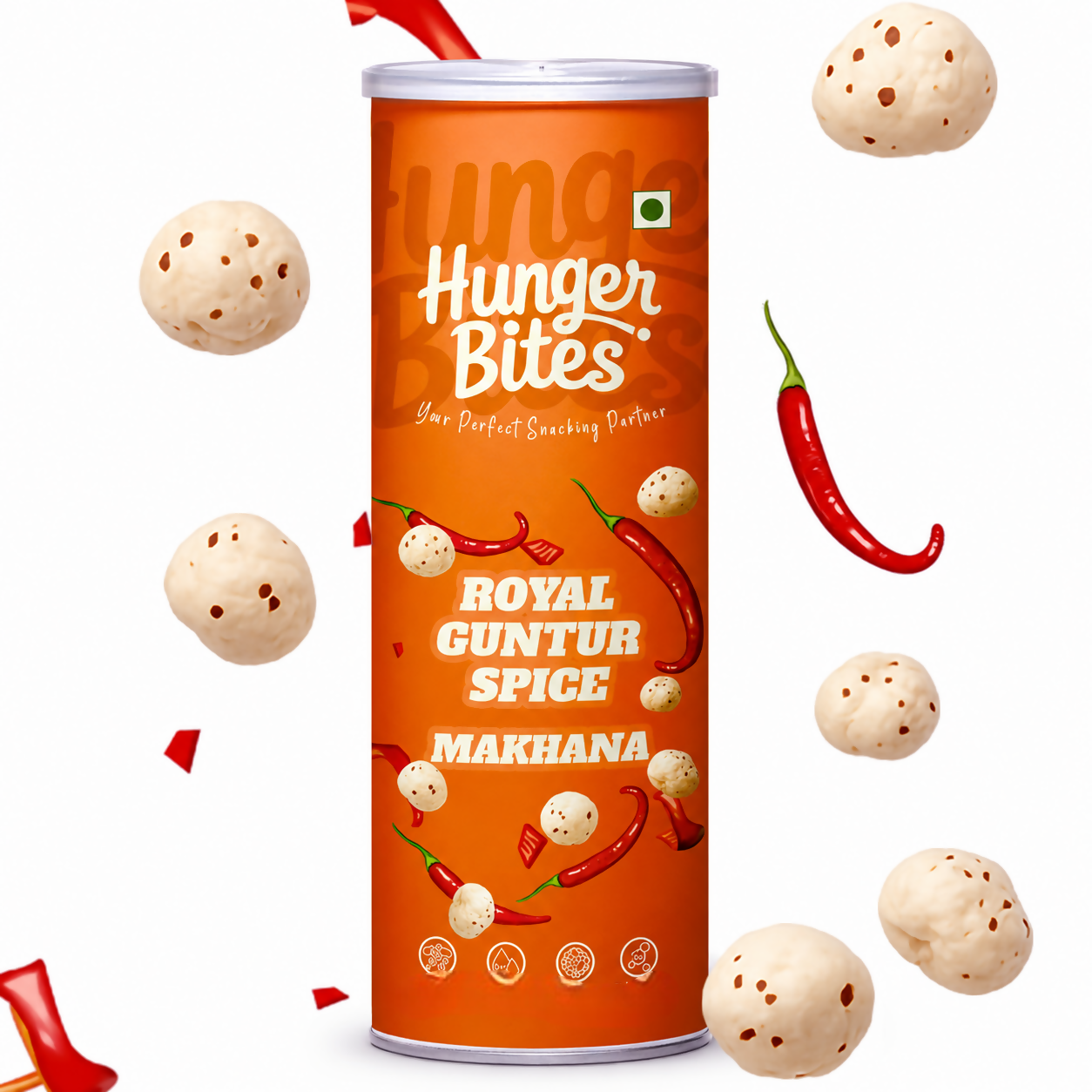 Hunger Bites Royal Guntur Spice Makhana - Dista