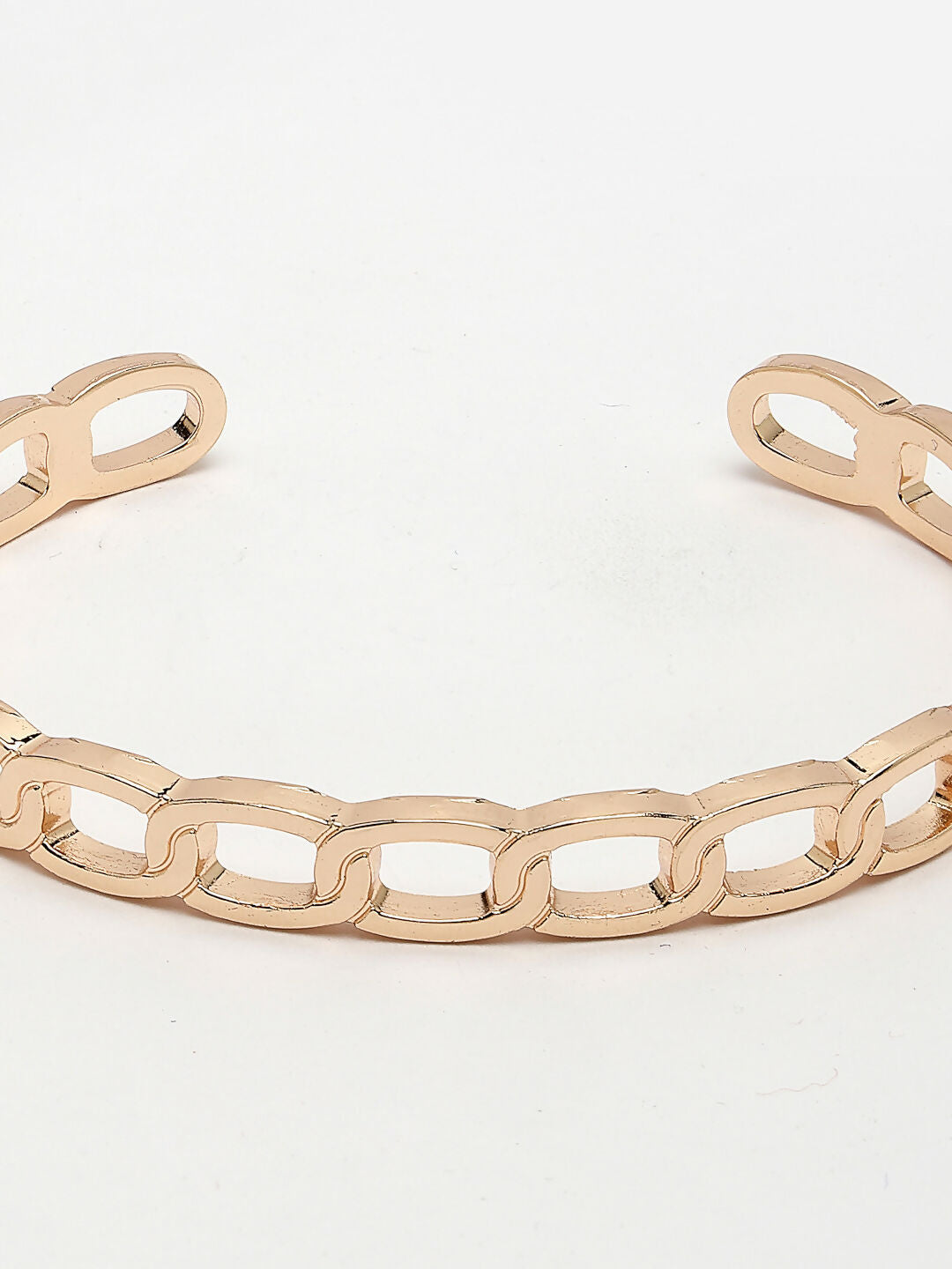 NVR Men's Rose Gold Metal Cuff Bracelet - Distacart