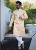 Prazu Fashion Orange Shiny Silk Fabulous Coding Work Kurta With Pajama - Distacart