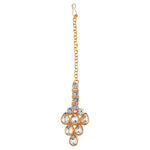 Thumbnail for Jewel City Luxurious Gold-Plated Kundan Choker Necklace Set with Maang Tikka and Earrings