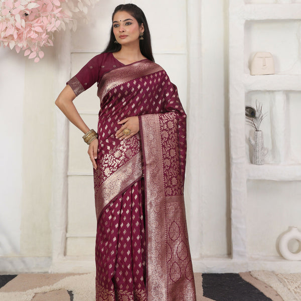 Astita Lichi Silk Green Saree