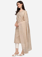 Thumbnail for Embroidered Kurta With Pant & Dupatta Set, Multicolor - Hiral Fashion - Distacart