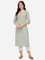 Thumbnail for Embroidered Kurta With Pant & Dupatta Set, Multicolor - Hiral Fashion - Distacart