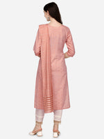 Thumbnail for Embroidered Kurta With Pant & Dupatta Set, Multicolor - Hiral Fashion - Distacart