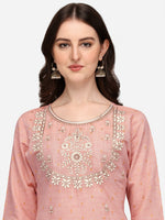 Thumbnail for Embroidered Kurta With Pant & Dupatta Set, Multicolor - Hiral Fashion - Distacart