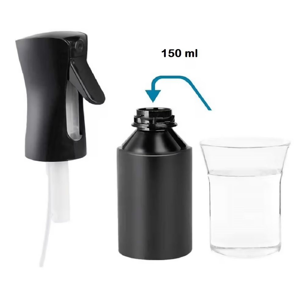 Bronson Professional Hair Spray Bottle Refillable Continuous Ultra Fine Water Mist - Dista