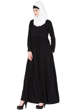 Thumbnail for Bashariya Simple Abaya With Gather On Waistline