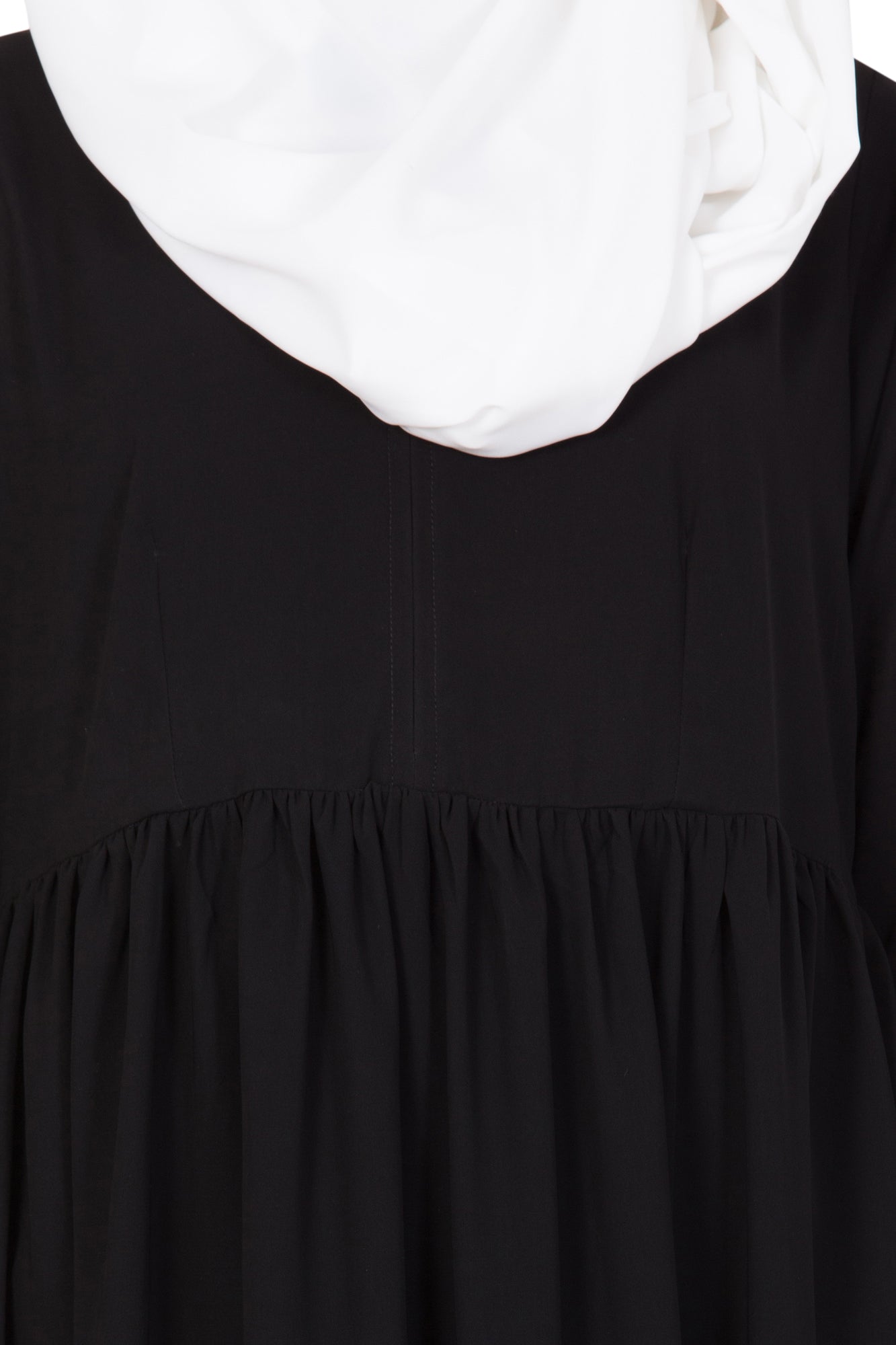 Bashariya Simple Abaya With Gather On Waistline