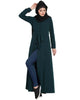 Bashariya Front Open Abaya In Firdaus Fabric With Fabric Belt and Side Pockets - Distacart