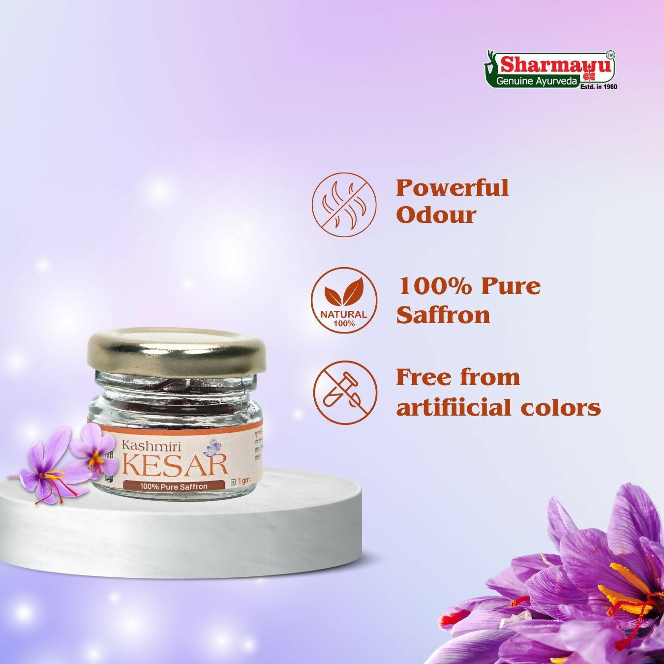Sharmayu Ayurveda Kashmiri Kesar - Dista