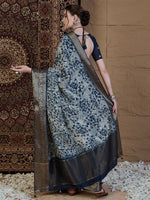 Thumbnail for Anouk Ethnic Motifs Zari Silk Blend Sungudi Saree