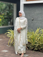 Thumbnail for Lehenga Mart Sequence Embroidery Top And Palazzo With Dupatta Set-White