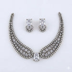 Thumbnail for Jewel City White American Diamond Necklace Set - Distacart