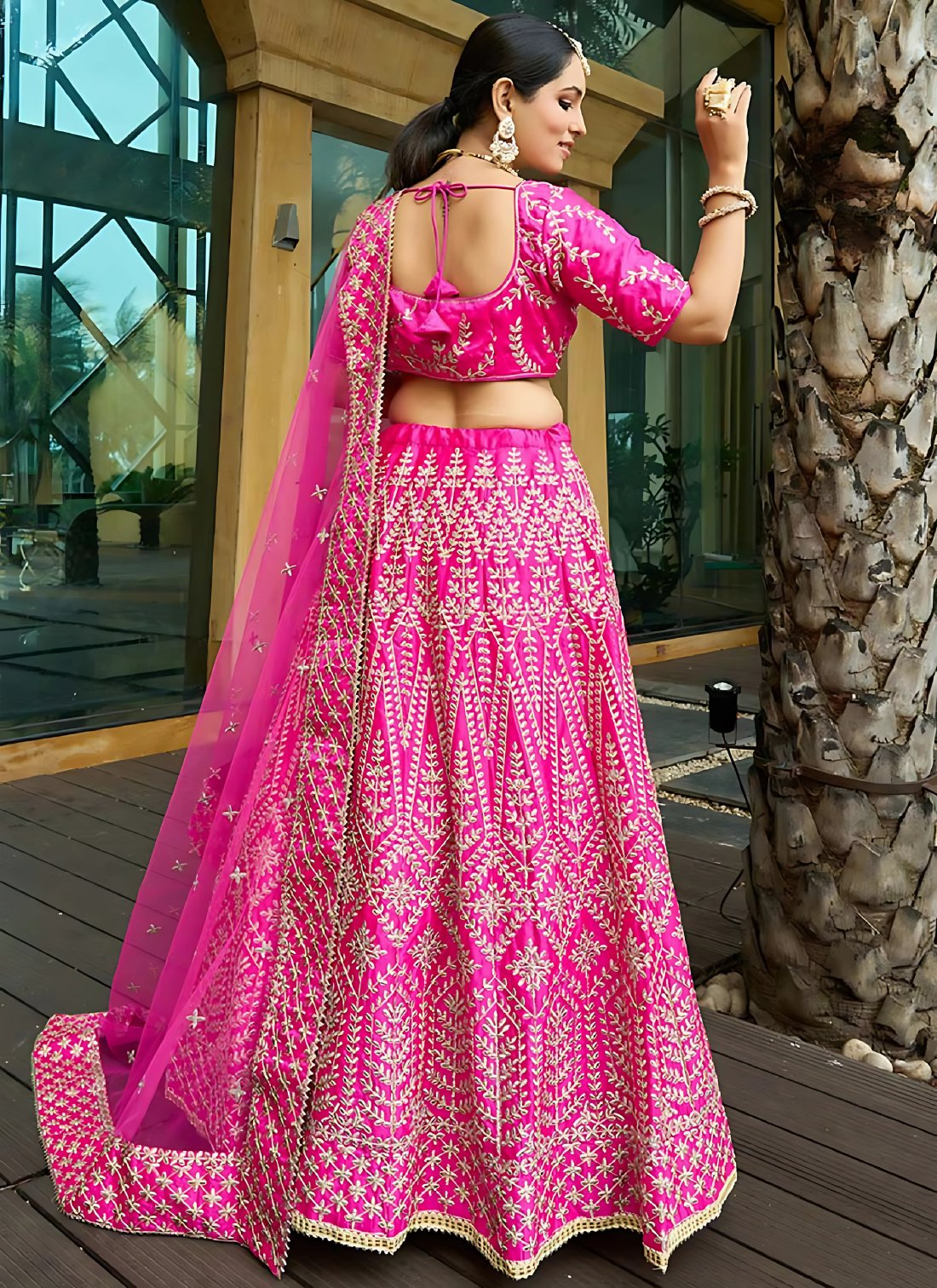Lehenga Mart Designer Wedding Lehenga Choli For Women - Pink - Distacart