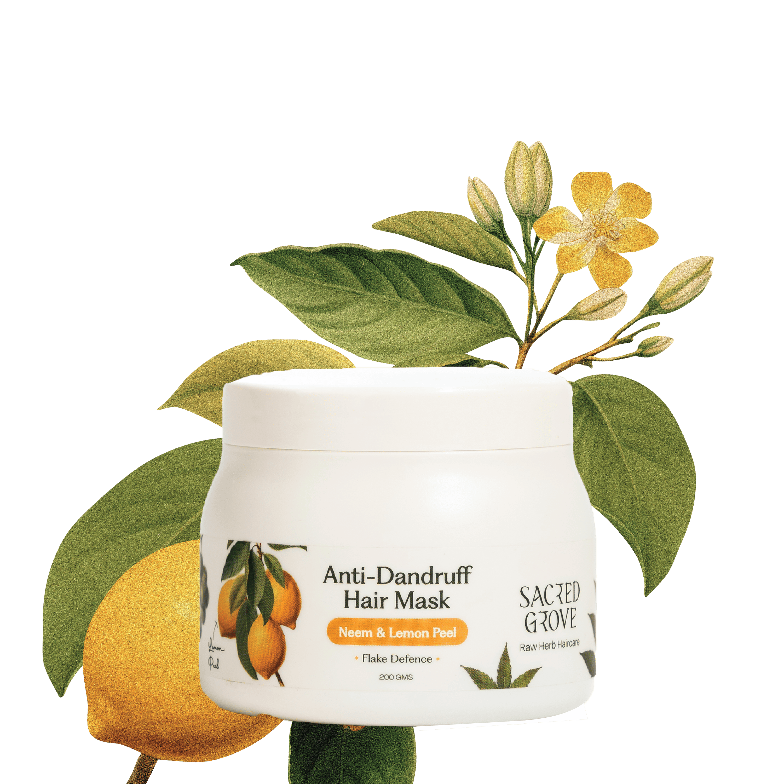 Sacred Grove Neem Leaves & Lemon Peel Anti-Dandruff Hair Mask