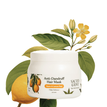Sacred Grove Neem Leaves & Lemon Peel Anti-Dandruff Hair Mask - Distacart