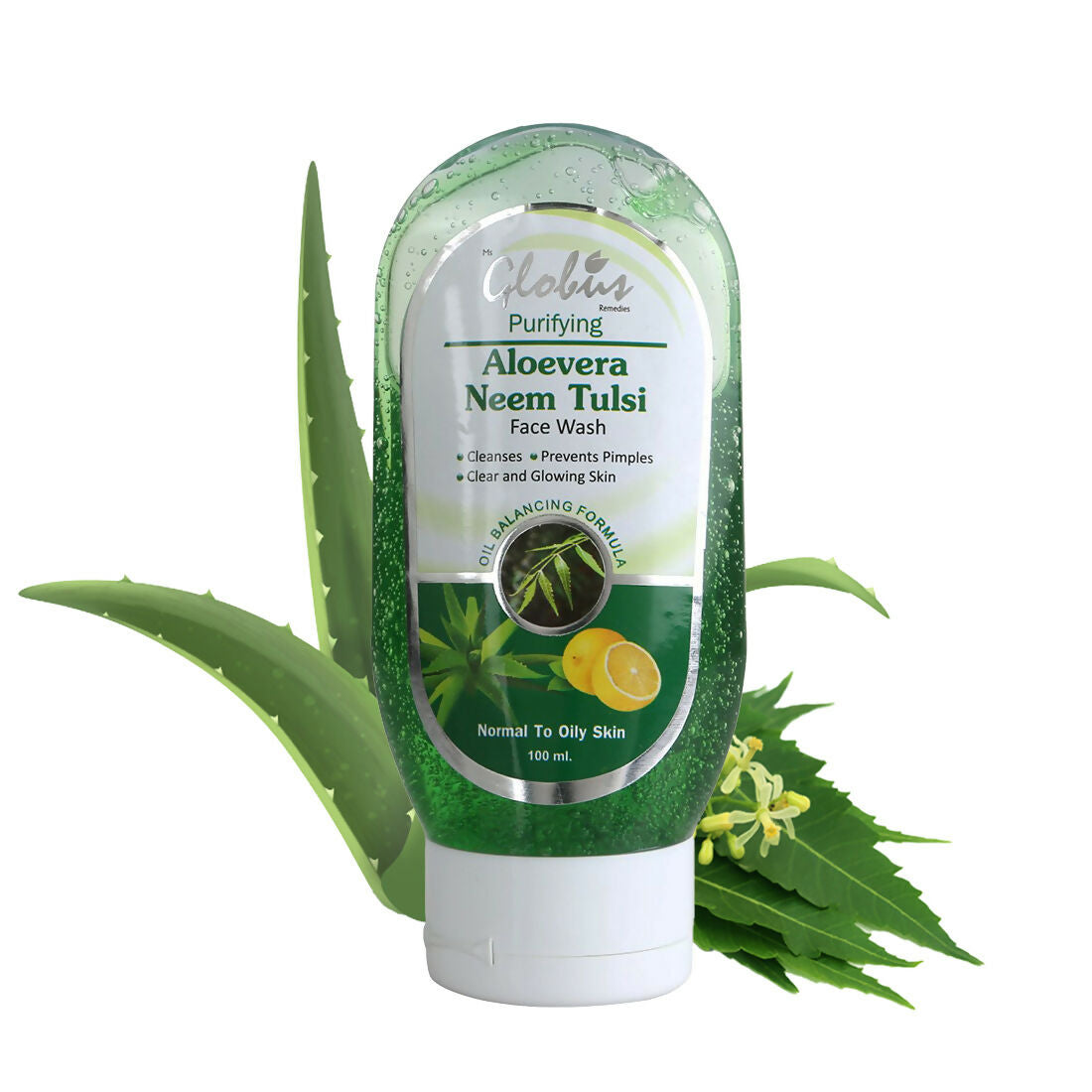 Globus Remedies Aloe vera Neem Tulsi Face Wash - Distacart