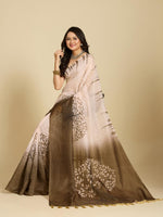 Thumbnail for Aastha Fashion Multi Chanderi Cotton Silk Printed Saree - Distacart