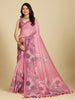 Aastha Fashion Pink Chanderi Cotton Silk Printed Saree - Distacart